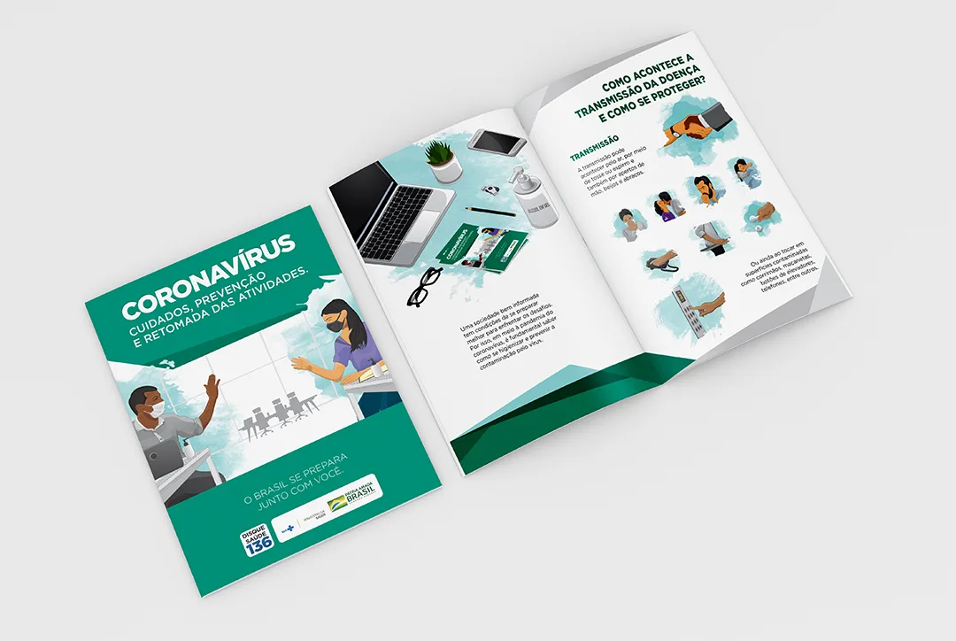 Ministério da saúde - Trabalho de Design Creative, Editorial, Design Institutional por Joelton Souza